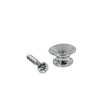 Boston EP-K-N strap buttons, metal, with screw, v-model, diameter 13mm, 2-pack, nickel