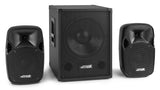 MAX MX700 2.1 Actieve Speakerset 700W met 12 inch Subwoofer en 2x 8 inch Tops