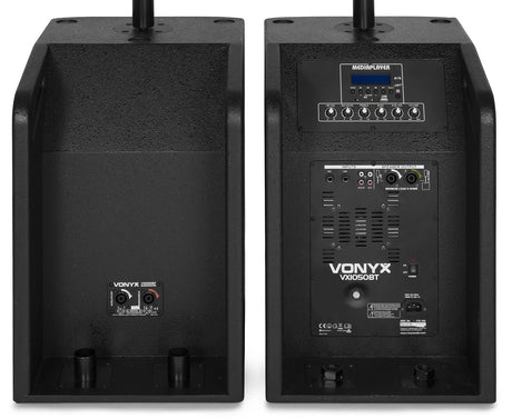 VONYX VX1050BT 1150W 2.2 Actieve Speakerset met Dubbele 12 inch Subwoofers en Bluetooth