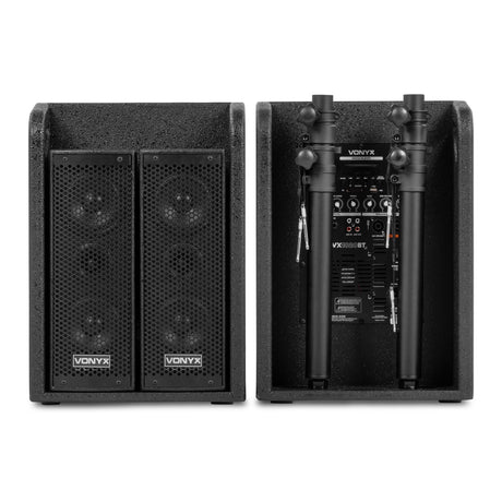 VONYX VX1020BT 1050W 2.2 Actieve Speakerset met Dubbele 10 inch Subwoofers en Bluetooth