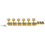 Boston 62-GL Stemmechanieken voor gitaar, goud, 6x links, vintage style, metalen knoppen