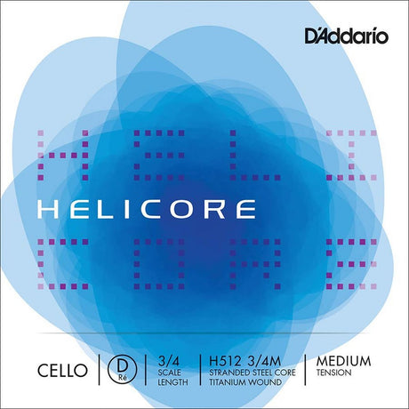D'Addario H513-34M cello string G-3 3/4, tungsten/silver