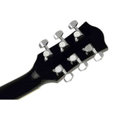 Richwood RD-12-BK akoestische gitaarset – dreadnought, zwart, met stemapparaat en standaard