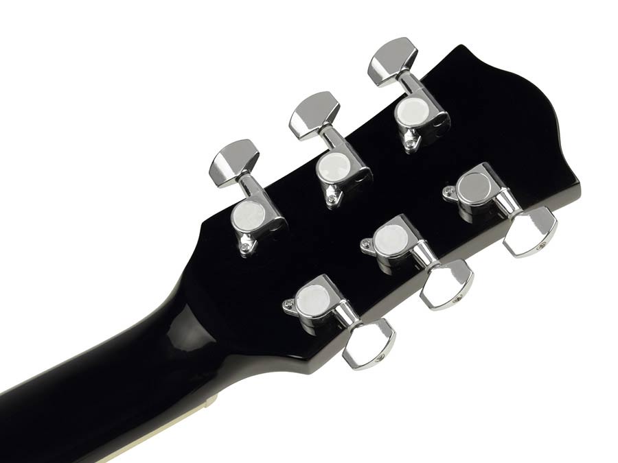 Richwood RD-12-BK Artist Series Dreadnought Akoestische Gitaarset Zwart met Capo, Stemapparaat en Tas