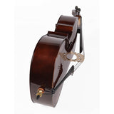 Leonardo LC-2018 cello set 1/8, geheel massief, nitro, ebben toebehoren, inclusief tas en strijkstok