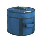 Boston DBL-14-T Deluxe gigbag voor tom 14", zwart-blauw, 15 mm gevoerd hardfoam