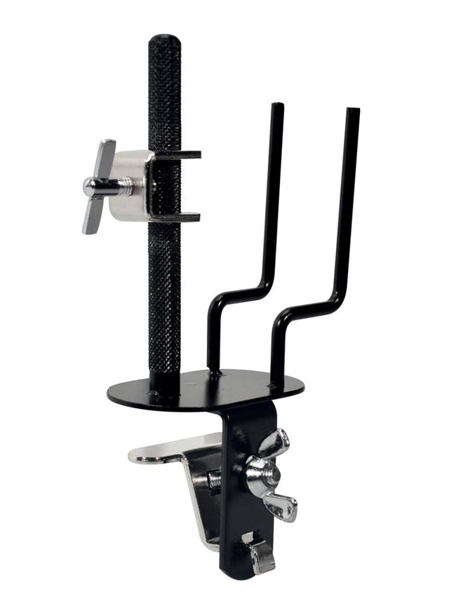 Hayman PA-55 Houder voor koebel en woodblock, ring bevestiging, met U-klem
