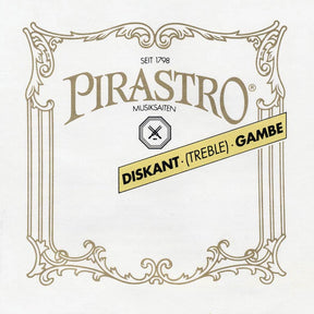 Pirastro P254620 treble-gamba string D-6 20 1/4 , gut core, silver