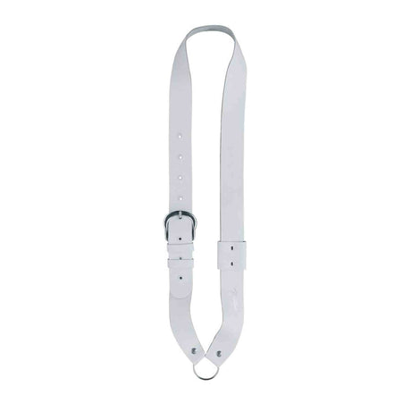 Boston JB-10 Bandelier voor kleine trom (kindermodel), leder, wit 140 cm x 4 cm