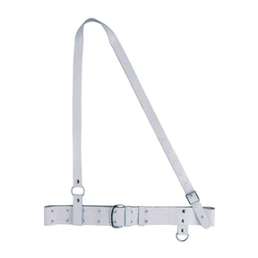 Boston SK10 Koppel, senior model, leder, wit