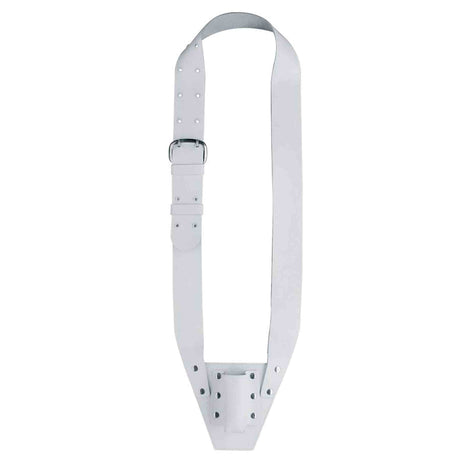Boston VD-10-W Vaandelriem, leder, wit
