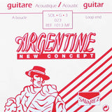 Argentine 1013-MF G-3 snaar, roundwound 023 loop end, from 1510-MF set, light tension