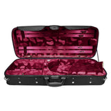 Leonardo VAC-47-BR Pro Series altvioolkoffer oblong verstelbaar zwart rood