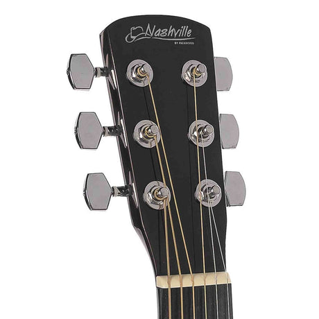 Nashville GSD-60-BK Dreadnought Akoestische Gitaar Zwart
