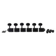 Wilkinson 162-BL Stemmechanieken voor gitaar, vintage F-style, 6x links, zwart, split as