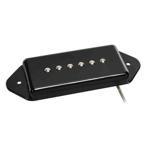 Boston VDE-46-BBK Single Coil Pickup - Alnico 5 bar-magneet, gevlochten afgeschermde bedrading, gewaxte enamel draad