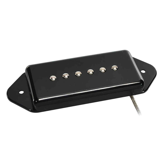 Boston VDE-46-BBK Single Coil Pickup - Alnico 5 bar-magneet, gevlochten afgeschermde bedrading, gewaxte enamel draad
