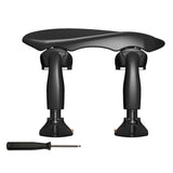 Wittner 256221 violin chinrest center and tilt adjustable, center mount 3/4
