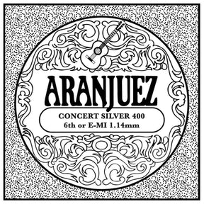 Aranjuez AR-406 E-6 snaar, silverplated wound nylon, heavy gauge