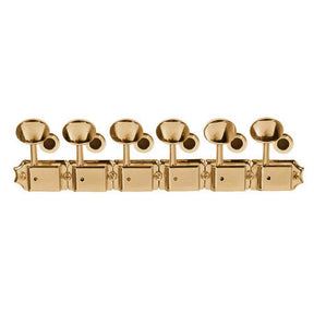 Fender 0992040200 Stemmechanieken, vintage Kluson style strat/tele, inclusief montagemateriaal, goud, set of 6
