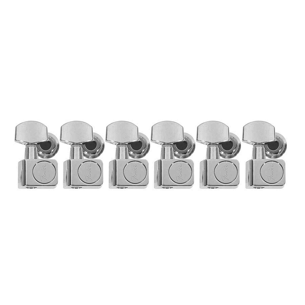 Fender 0990820100 Stemmechanieken, American Standard, 2 guide pins, set of 6, chroom