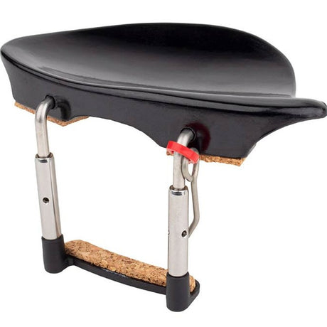 ELS CR-5044 chinrest bakelite Dresden model, 4/4-3/4, stainless steel clamps, antiallergical, made in Germany