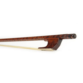 ELS BBV-50 baroque strijkstok viool, snakewood, snakewood frog and button