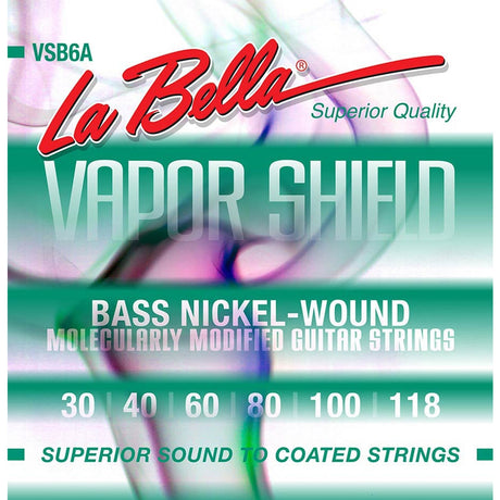 La Bella VSB6A snaren set elektrisch 6-snaar bass, 030-040-060-080-100-118