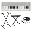 Casio CT-S1WE Casiotone Keyboard Set Wit met 61 Aanslaggevoelige Toetsen, Standaard, Kruk en Hoofdtelefoon
