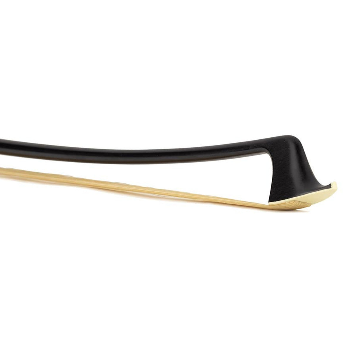 ELS FBDG-10/18 contrabastrijkstok, 1/8, duits model, glasvezel, zwart, rond, ebben slof, enkel oog, balein