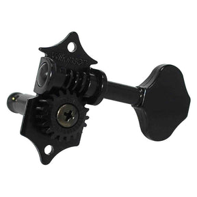 Wilkinson WJ-28N/BK Stemmechanieken voor gitaar, open geared, 3x links + 3x rechts, zwart, ratio 1:19