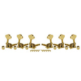 Wilkinson WJ-28N/GD Stemmechanieken voor gitaar, open geared, 3x links + 3x rechts, goud, ratio 1:19