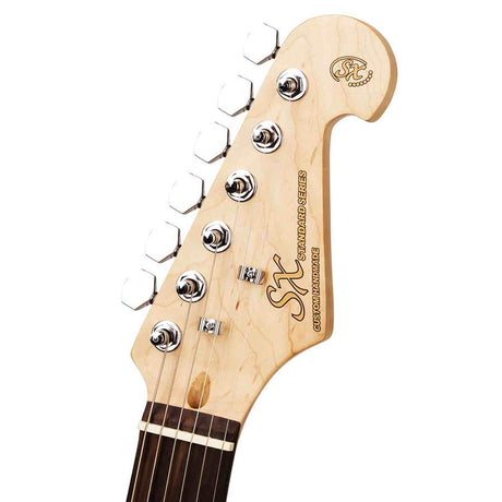 SX ED1/CAR elektrische gitaar – 3 single coil pickups, vintage tremolo, Candy Apple Red + tas