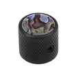 Boston KB-237 Domeknop met Abalone Inleg - Zwart 18x18mm