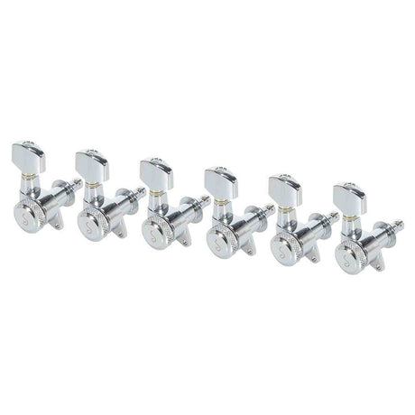 Schaller 0202200150 Stemmechanieken 6L met small metal pegs, staggered locking shaft, chroom