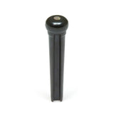 Graph Tech PP-2182-00 Traditional style bridge pins, set of 6, black with 2mm paua shell inlay