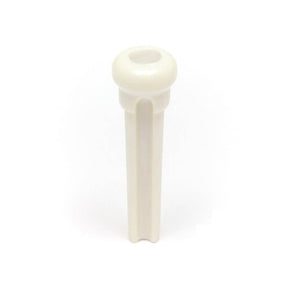 Graph Tech PP-1044-00 Presentation style bridge pins, set of 6, white with 4mm mother of pearl inlay