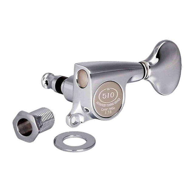 Gotoh GTH14774 SGS510Z stemmechanieken met L5 knoppen, 3L3R, chroom