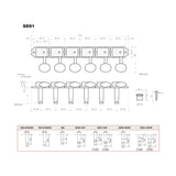 Gotoh GTH13025 SD91 stemmechanieken met 05M knoppen, 6L, nikkel