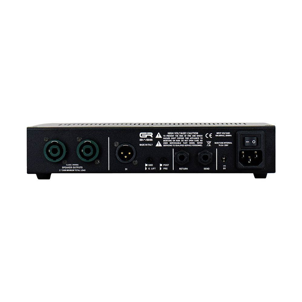 GR Bass ONE800 Basversterker Top – 800W, Ingebouwde Tuner, DI & 5-Bands EQ
