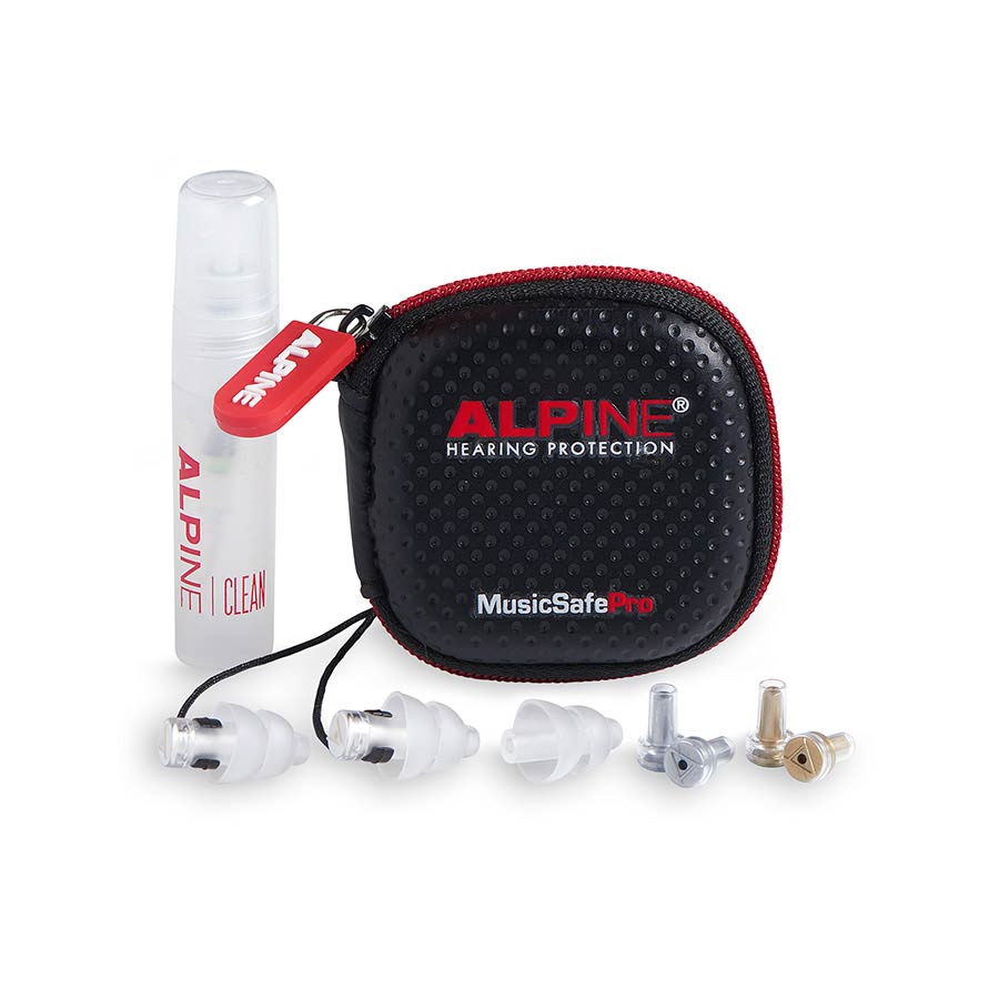 Alpine ALP-MSP-TR MusicSafe Pro Oordoppen – High-Fidelity Gehoorbescherming voor Muzikanten, Transparant