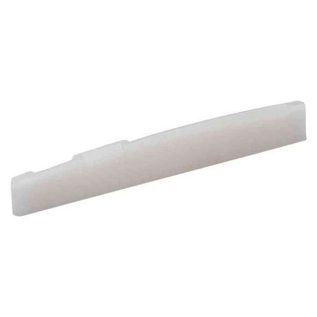 Boston BBS-9U Brugzadel van ongebleekt been voor folkgitaar 73,5x10x3 mm, 14" radius