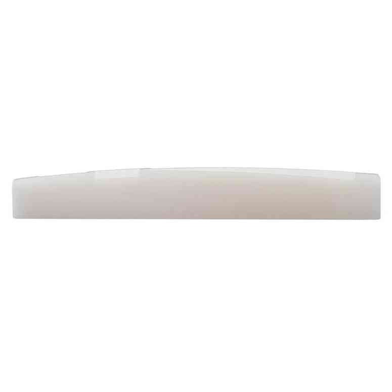 Boston BBS-9U Brugzadel van ongebleekt been voor folkgitaar 73,5x10x3 mm, 14" radius