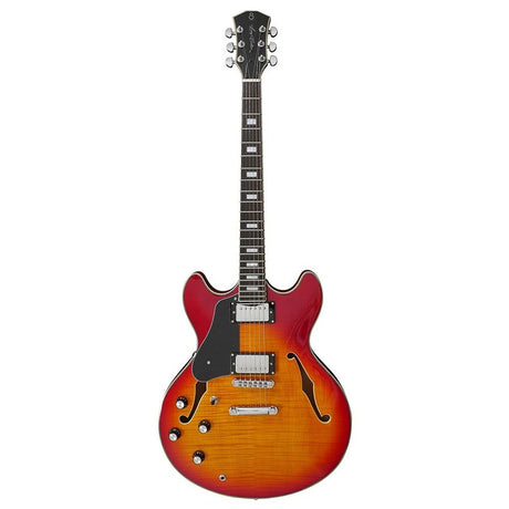 Sire Guitars H7L/CS Elektrische archtop gitaar linkshandig kersen sunburst