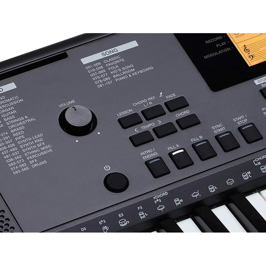 Medeli MK200 Keyboard – 61 Aanslaggevoelige Toetsen met 585 Klanken en USB-MIDI