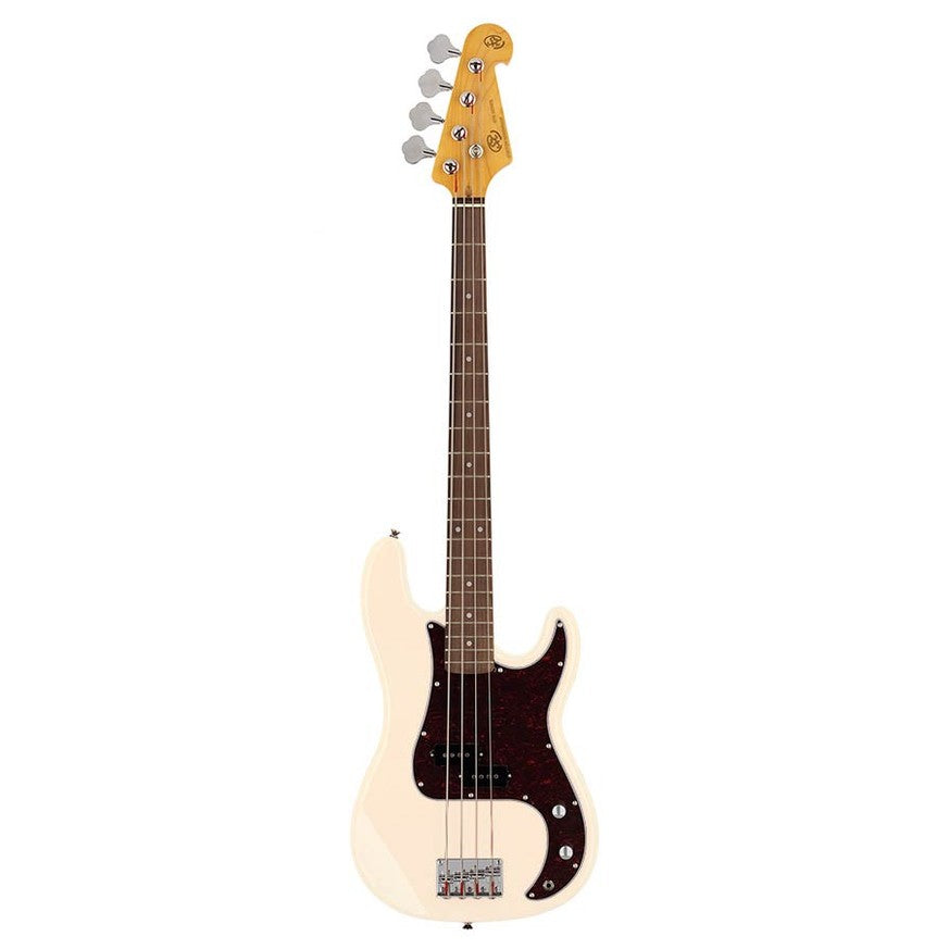 SX SPB62-VWH Retro Series 62 P-Style Elektrische Basgitaar Vintage White
