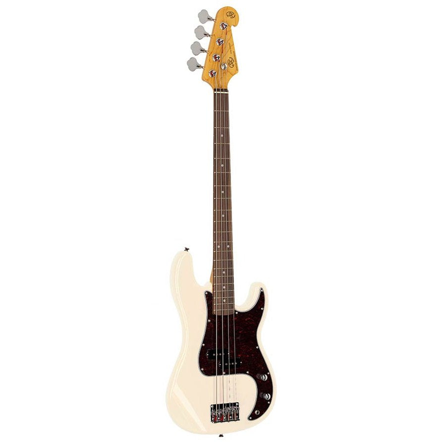 SX SPB62-VWH Retro Series 62 P-Style Elektrische Basgitaar Vintage White
