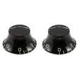 Allparts PK0140023 Zwarte Bellknoppen - Vintage Stijl 2 Stuks