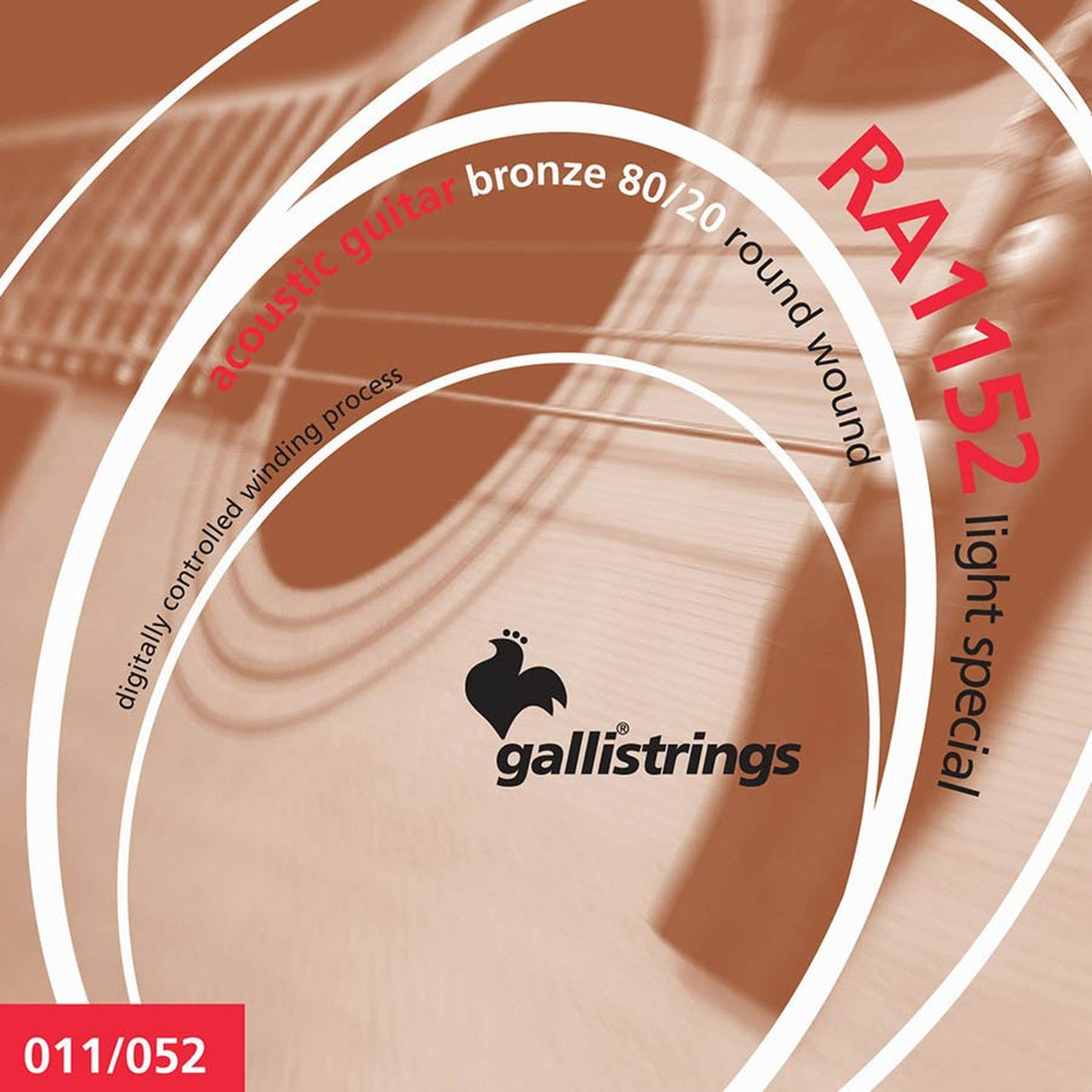 Galli RA1152 snaren set acoustic 80/20 bronze wound, light special, 011-015-024-032-042-052