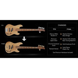Sire P10 DX4/TS Marcus Miller 4-snarige actieve basgitaar Tobacco Sunburst
